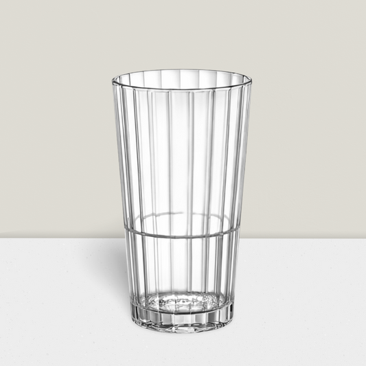 כוס ענקית לקפה קר - זכוכית פסים - 390 מ׳׳ל
