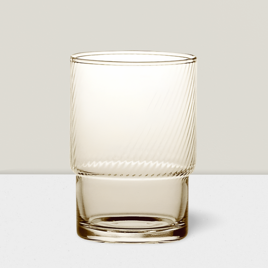כוס זכוכית יפנית - 250 מ׳׳ל חומה