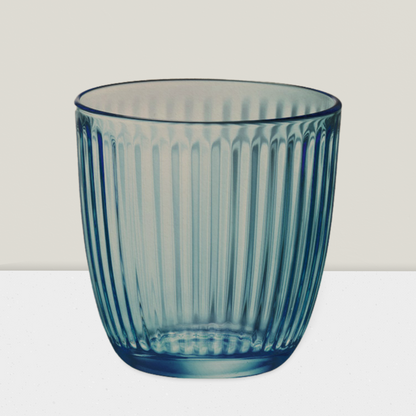 כוסות זכוכית פסים לשתיה קרה/חמה - 290 מ׳׳ל