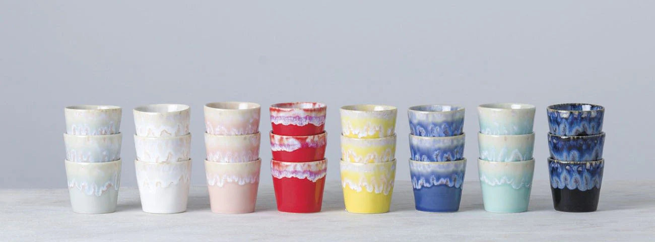 ספלים/כוסות - סדרת קפוצ׳ינו צבעוני - ים 200 מ׳׳ל